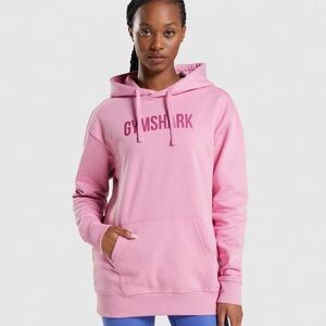 Gymshark Apollo oversized hoodie size medium sorbet pink color